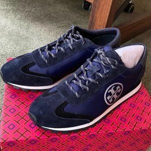 Tory Burch Vintage Nylon Runner Navy Blue 7.5